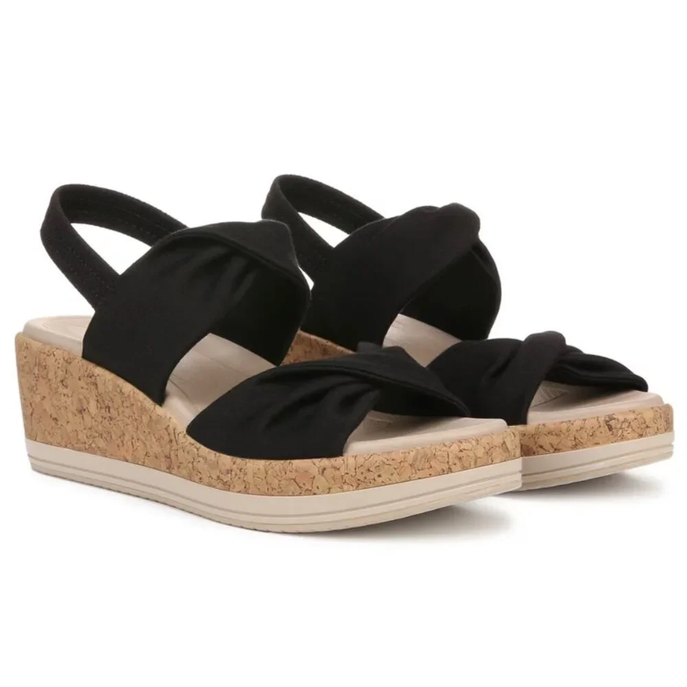 Bzees Women's Riley Slingback Wedge Sandal